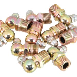 Performance Tool Grease Fitting, 1/8 Inch – 27 Thread 90 Degree, Set of 10 – W54243