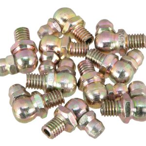 Performance Tool Grease Fitting, 6 Millimeter – 1 Thread 90 Degree, Set of 10 – W54248