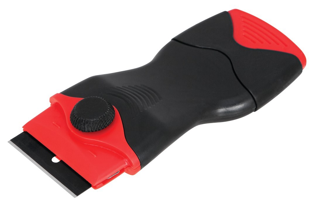 Performance Tool Multi Purpose Scraper, 4-1/2 Inch Length, Fixed Blade Angle, Non-Foldable, Replaceable Single Edge Razor Blade – W5750