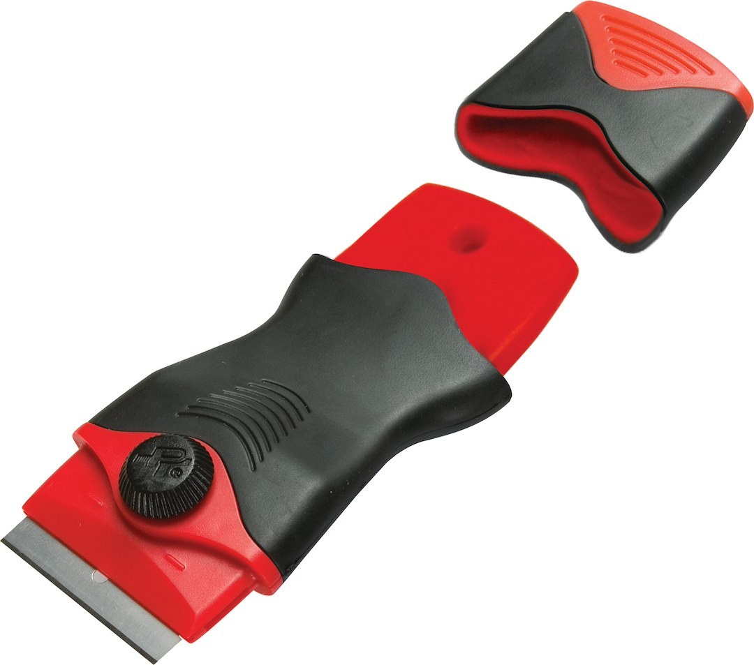 Performance Tool Multi Purpose Scraper, 4-1/2 Inch Length, Fixed Blade Angle, Non-Foldable, Replaceable Single Edge Razor Blade – W5750