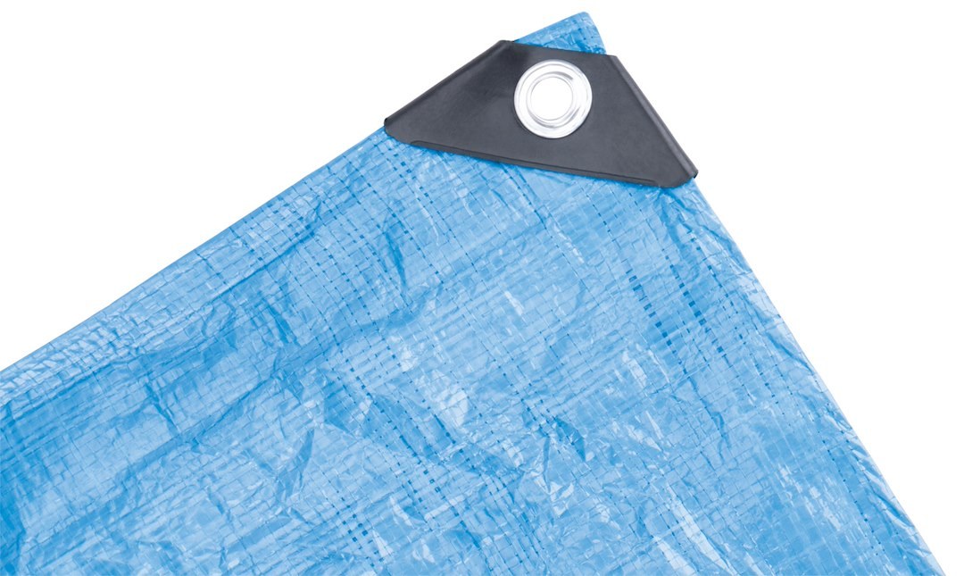 Performance Tool Tarpaulin, Water Proof/ Mildew and Tear Resistant, 6 Foot X 8 Foot, Blue, With Grommet – W6002