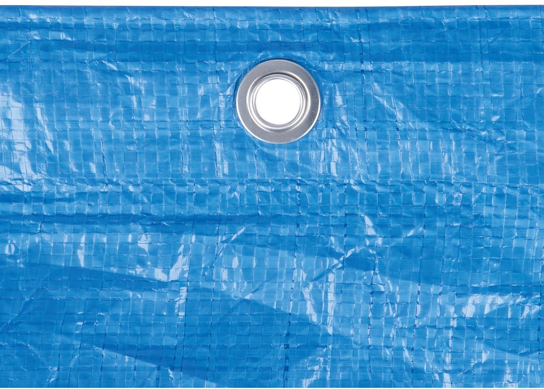 Performance Tool Tarpaulin, Water Proof/ Mildew and Tear Resistant, 12 Foot X 16 Foot, Blue, With Grommet – W6011