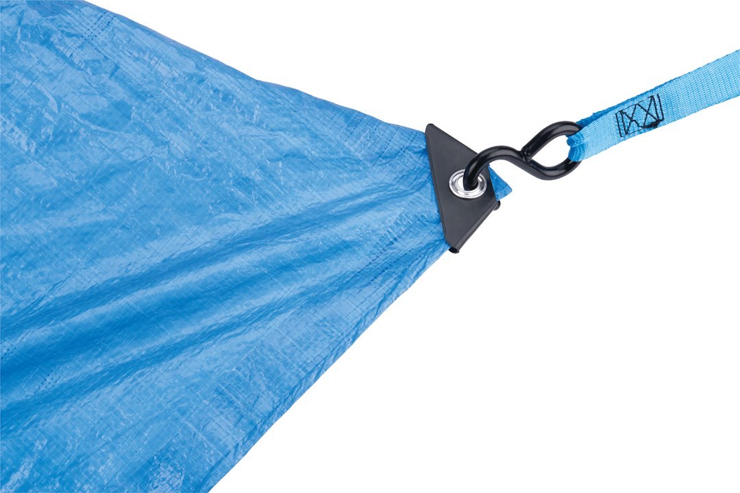 Performance Tool Tarpaulin, Water Proof/ Mildew and Tear Resistant, 12 Foot X 16 Foot, Blue, With Grommet – W6011