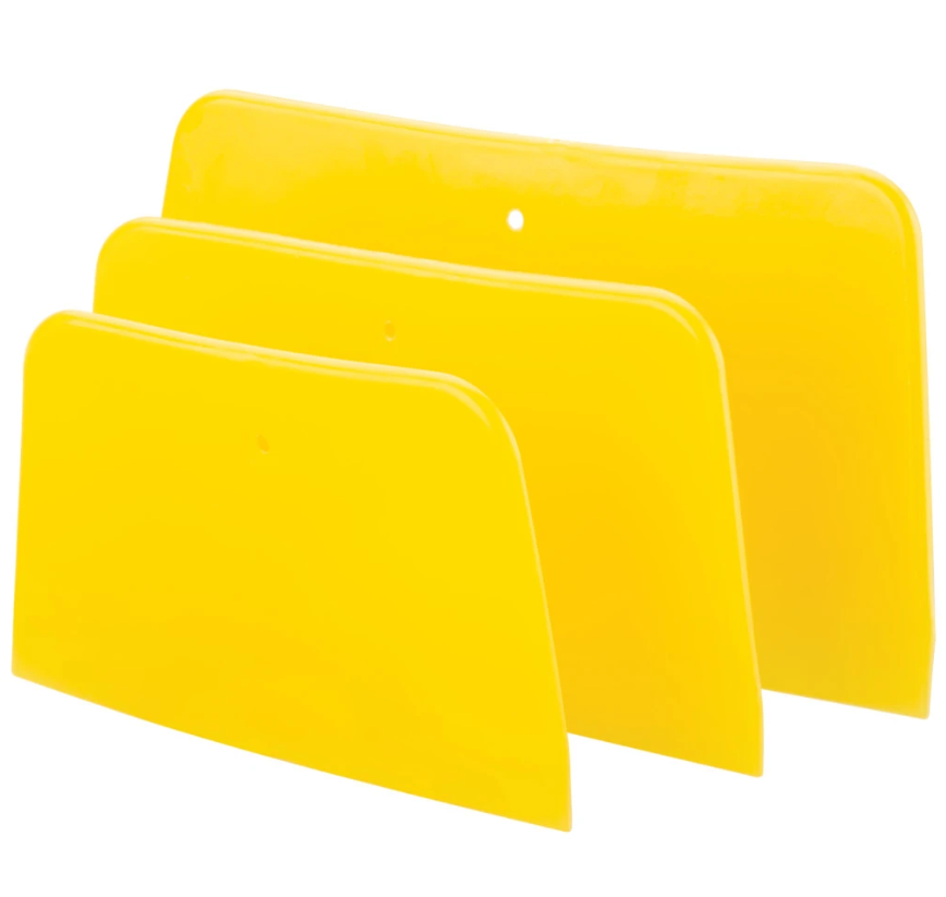 Performance Tool Body Filler Spreader, Restore Series, Use for Many Filler/ Touch Ups/ Putty Spreading Work, Yellow, Plastic – W60116