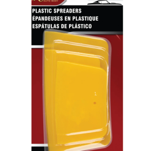 Performance Tool Body Filler Spreader, Restore Series, Use for Many Filler/ Touch Ups/ Putty Spreading Work, Yellow, Plastic – W60116