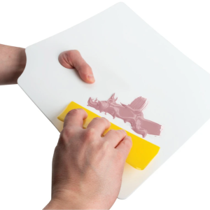 Performance Tool Body Filler Spreader, Restore Series, Use for Many Filler/ Touch Ups/ Putty Spreading Work, Yellow, Plastic – W60116