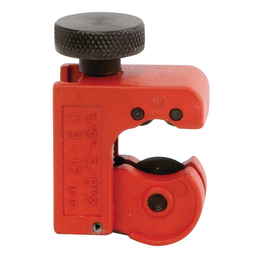 Performance Tool Tubing Cutter, 1/8 Inch to 5/8 Inch Cutting Capacity, Red – W700C