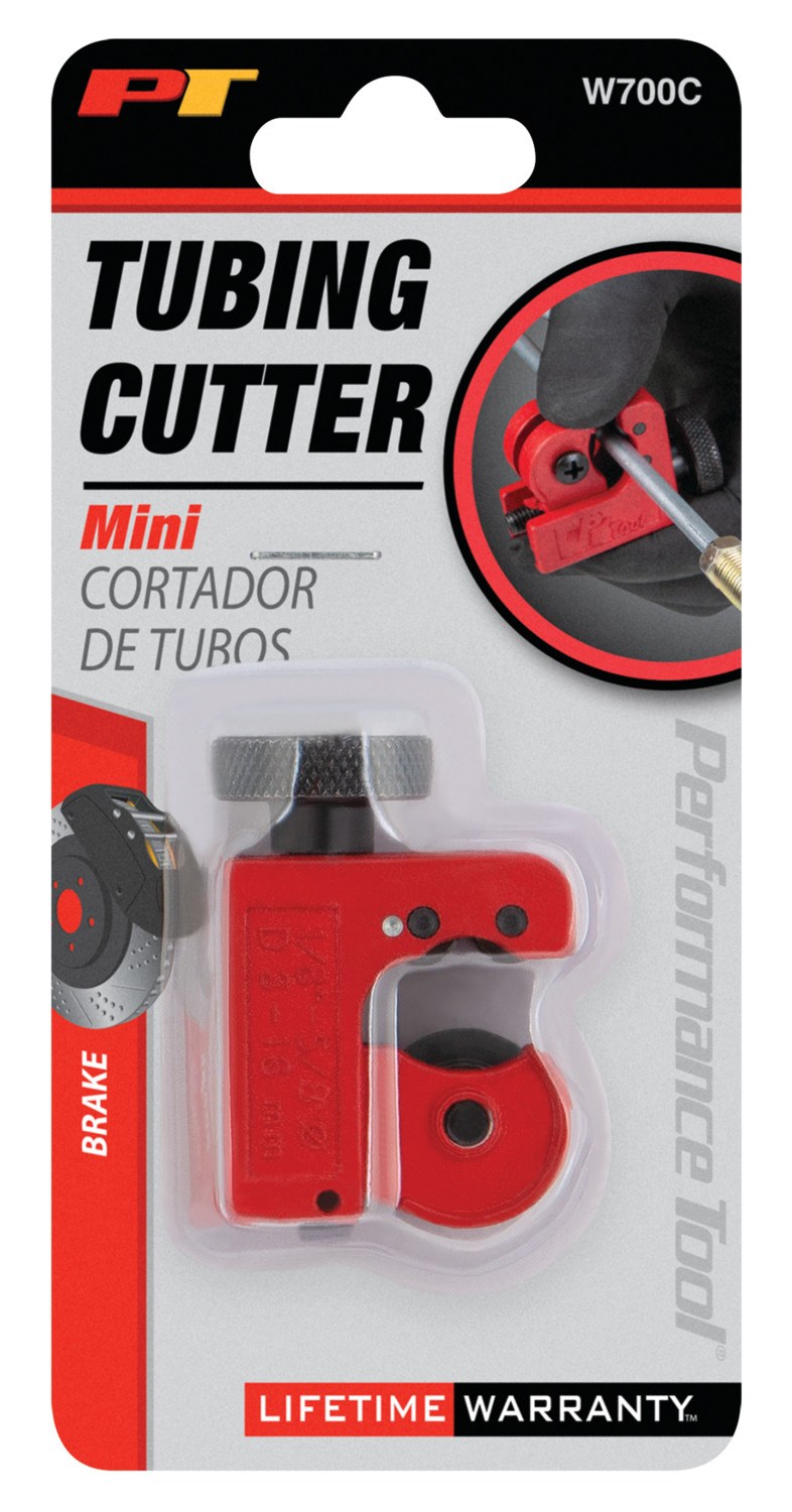 Performance Tool Tubing Cutter, 1/8 Inch to 5/8 Inch Cutting Capacity, Red – W700C