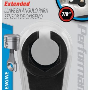 Performance Tool Socket, 3/8 Inch Drive, 7/8 Inch, Standard, Offset Extended Oxygen Sensor Wrench, 6 Point, Alloy Steel, Single – W80491