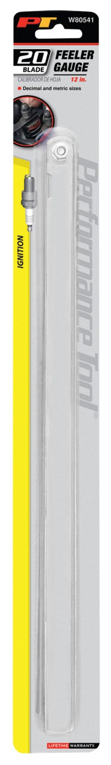 Performance Tool Feeler Gauge, 12 Inch Length X 1/2 Inch Width, Steel – W80541