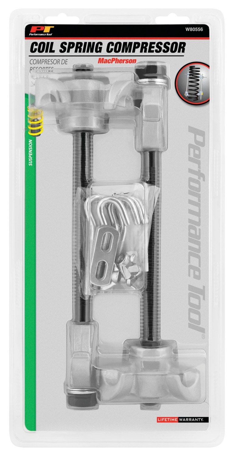 Performance Tool Coil Spring Compressor, Works with 6 Inch Springs Outside Diameter and 5/8 Inch Wire Diameter, Single – W80556