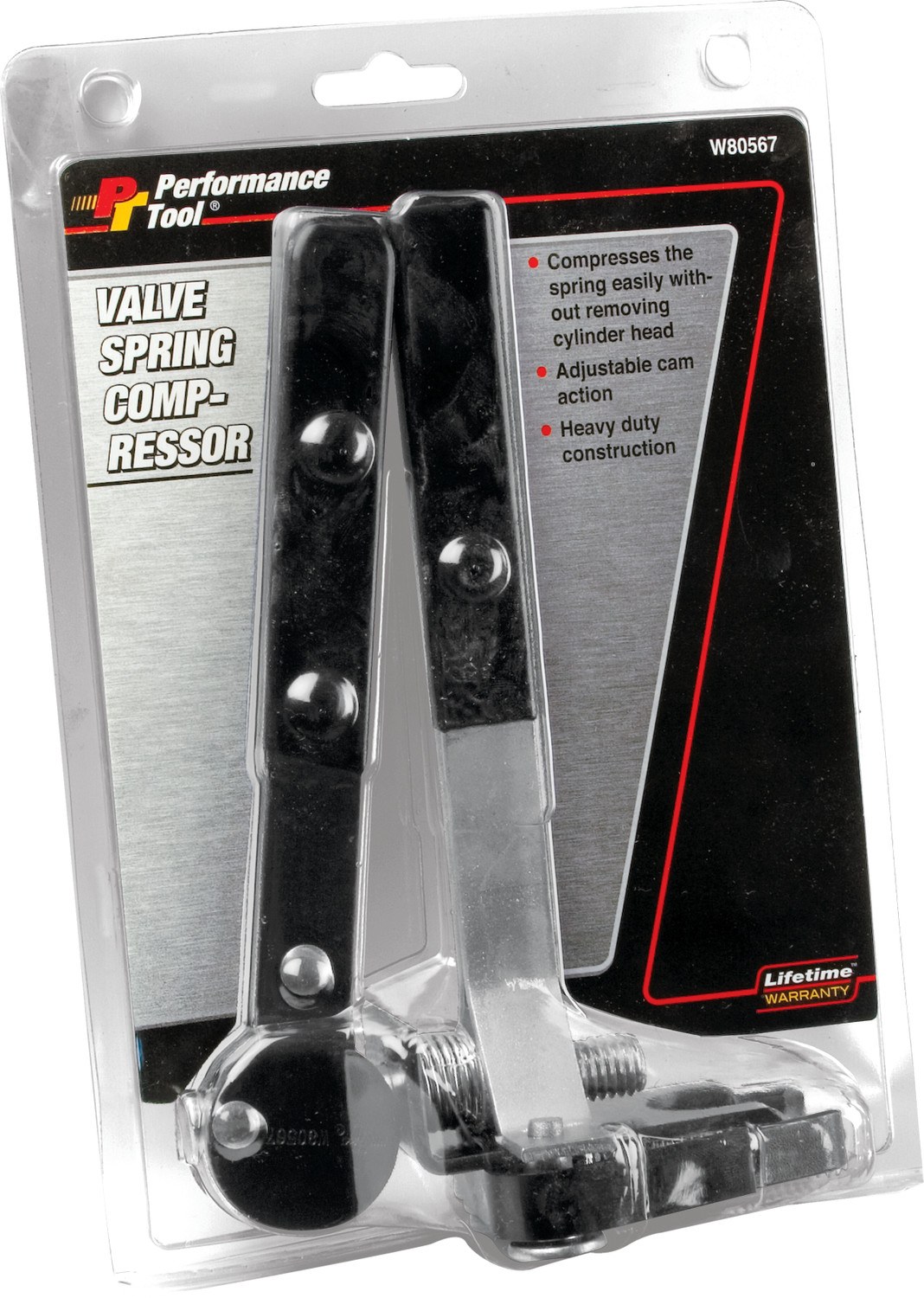 Performance Tool Valve Spring Compressor, Use to Compress Spring on the Vehicle Without Removing Head – W80567