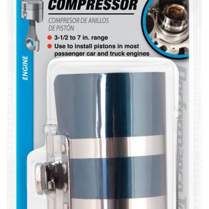 Performance Tool Piston Ring Compressor, Adjustable, 3-1/2 to 7 Inch Diameter – W80573