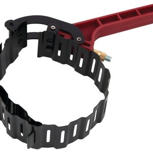 Performance Tool Piston Ring Compressor, Adjustable, 3 Inch to 5 Inch Pistons, Red/ Black – W80574