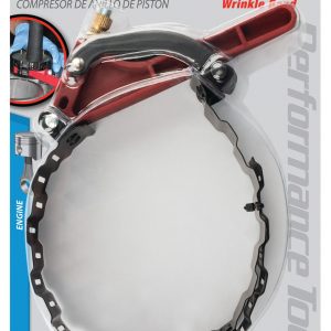 Performance Tool Piston Ring Compressor, Adjustable, 3 Inch to 5 Inch Pistons, Red/ Black – W80574
