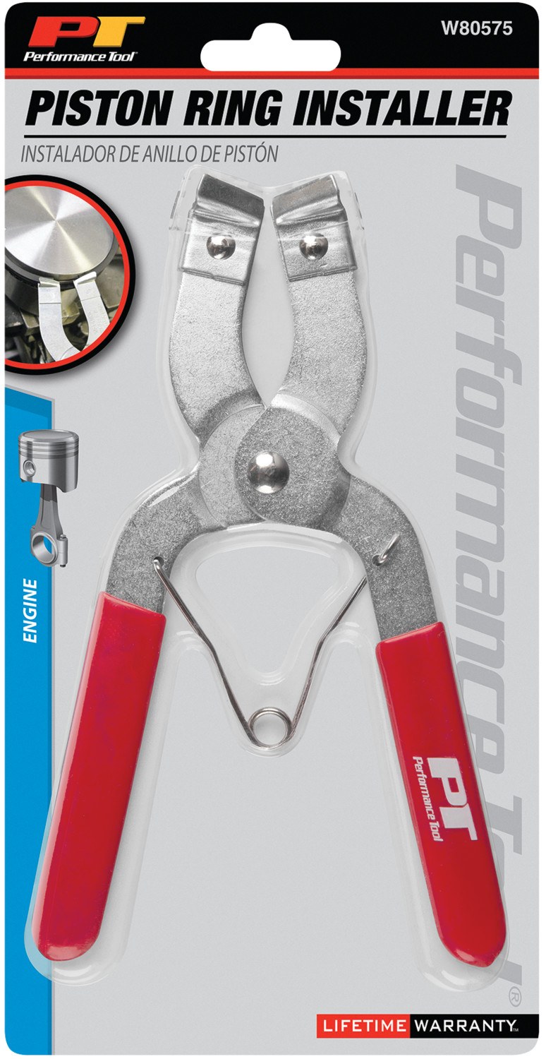 Performance Tool Piston Ring Expander, Use to Installs and Removes 3/64 Inch Through 1/4 Inch Piston Rings, Vinyl Grip Handle – W80575