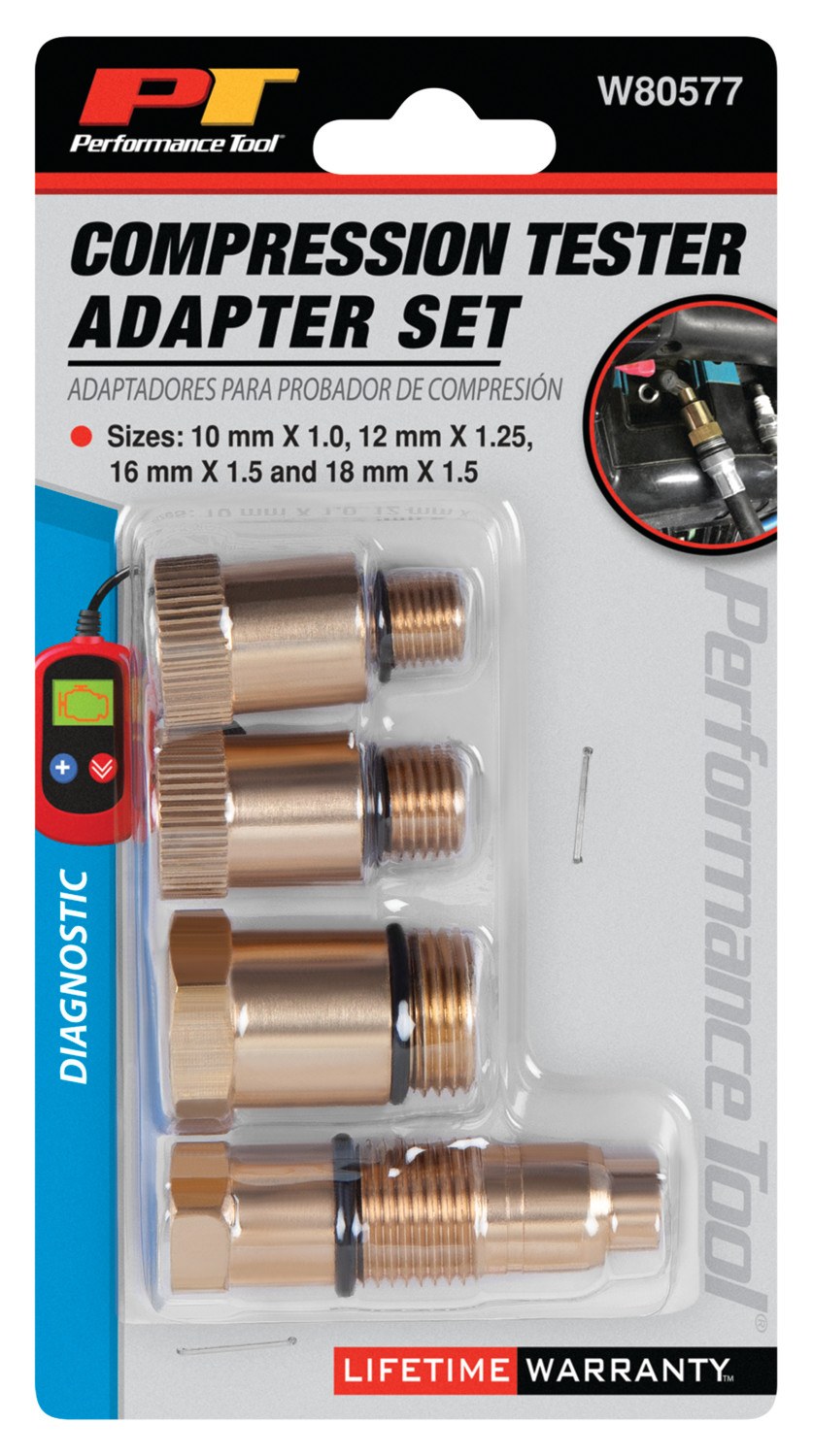Performance Tool Compression Tester Adapter, Use with Performance Tool W80579 Compression Tester – W80577