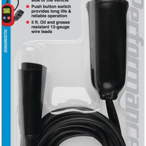 Performance Tool Remote Starter Switch, Push Button, Hand Held, With 5 Foot 12 Gauge Wire Lead – W80586