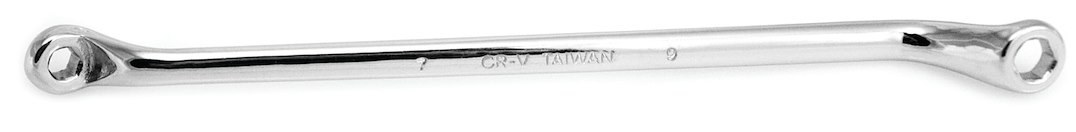 Performance Tool Wrench, Offset Brake Bleeder Wrench, 7 X 9 Millimeter Size, Chrome Plated, Chrome Vanadium Steel, Single – W80619