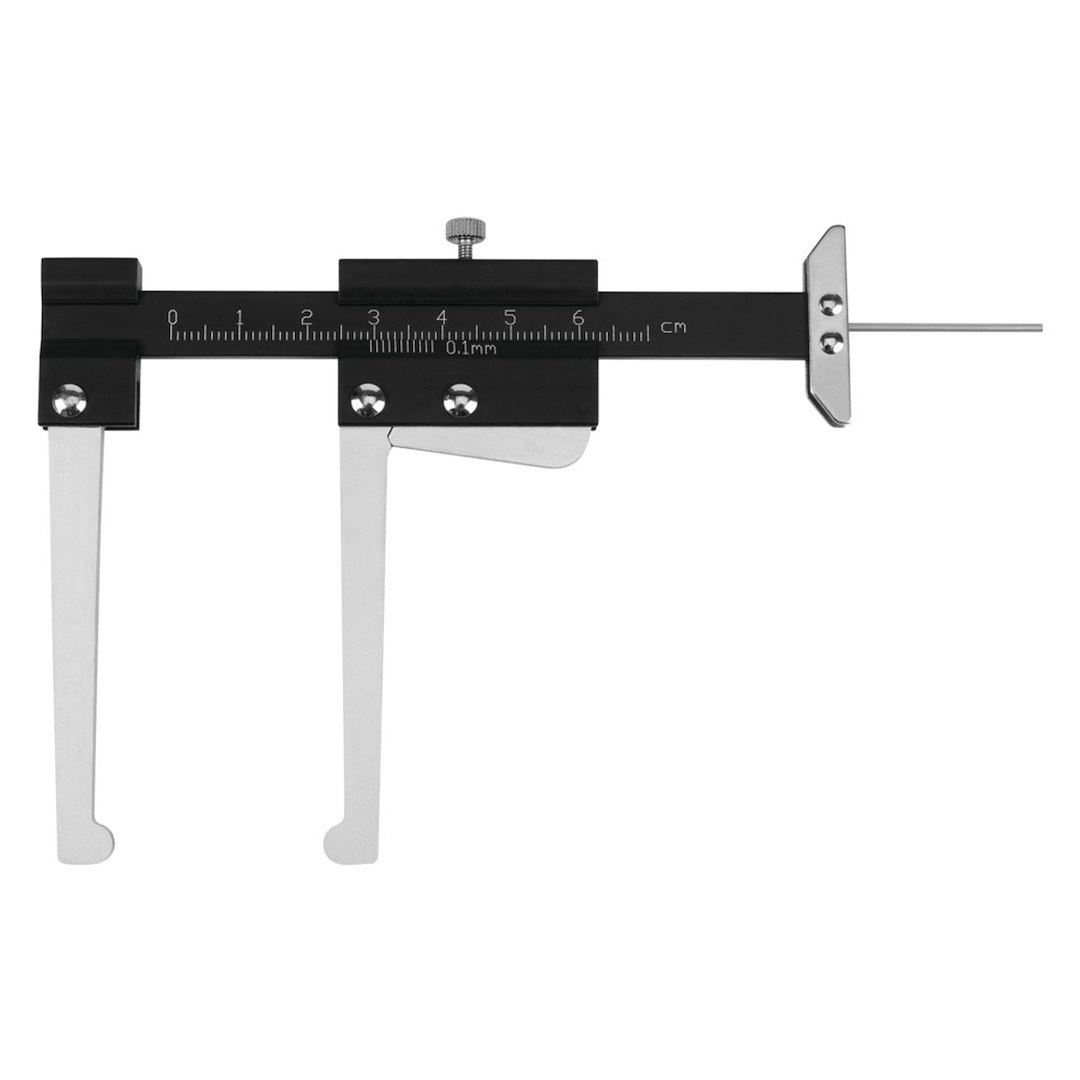 Performance Tool Measuring Caliper, Use to Measure Brake Rotors and Tread Depth, 5-3/4 Inch Length – W80628