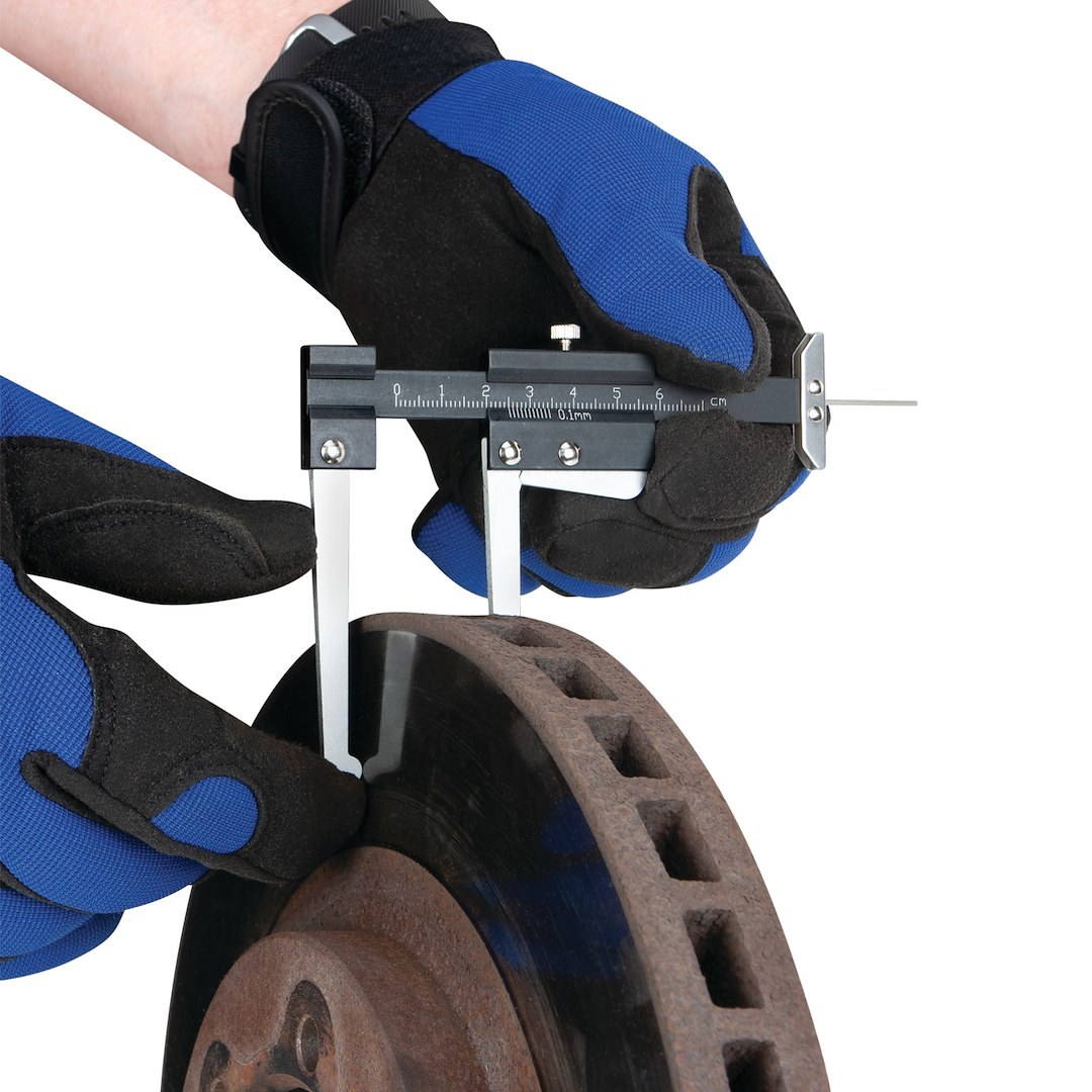 Performance Tool Measuring Caliper, Use to Measure Brake Rotors and Tread Depth, 5-3/4 Inch Length – W80628
