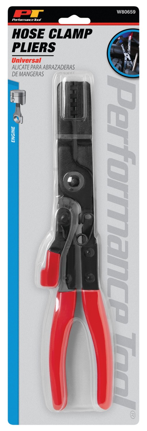 Performance Tool Pliers, Use to Fit Hose Clamps, 11-1/4 Inch Length, Steel – W80659