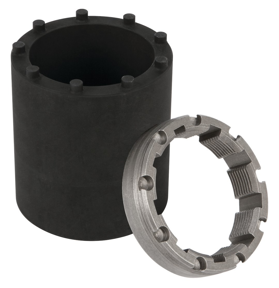 Performance Tool Spindle Nut Socket, For Trucks with 10-1/2 and 11-1/2 Full Floating Rear Axles, 9 Slot 2-3/4 Inch, 1/2 Inch Drive, Black – W83006