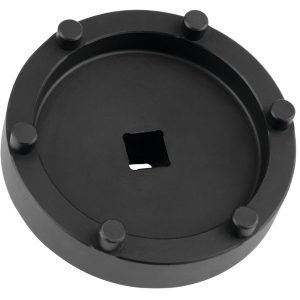 Performance Tool Spindle Nut Socket, 6 Lug, 3/8 Inch Drive, Black, Chrome Moly Alloy Steel – W83009