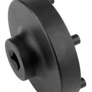 Performance Tool Spindle Nut Socket, 6 Lug, 3/8 Inch Drive, Black, Chrome Moly Alloy Steel – W83009