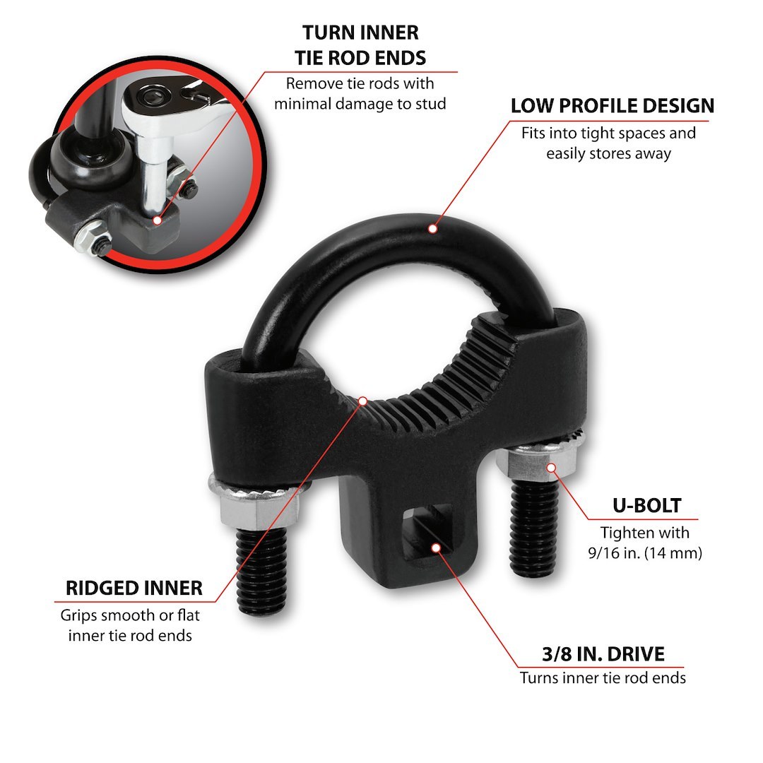 Performance Tool Tie Rod End Tool, Use to Turn Inner Tie Rod Ends – W83027