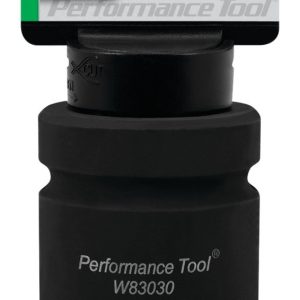 Performance Tool Socket, 1 Inch Drive, 1-1/2 Inch, Standard, Budd Wheel Socket, Chrome Moly Steel, Single – W83030
