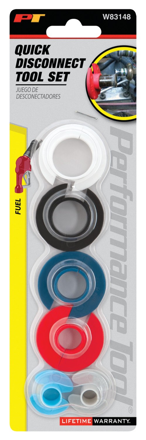 Performance Tool Fuel Line Disconnect Tool, Use to Separate Fittings on Fuel Lines and Air Conditioning Lines, Cap – W83148