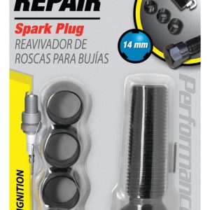 Performance Tool Spark Plug Thread Repair Kit, Use to Repair Damaged Threads of Spark Plug Holes, With 4 Thread Inserts – W83164