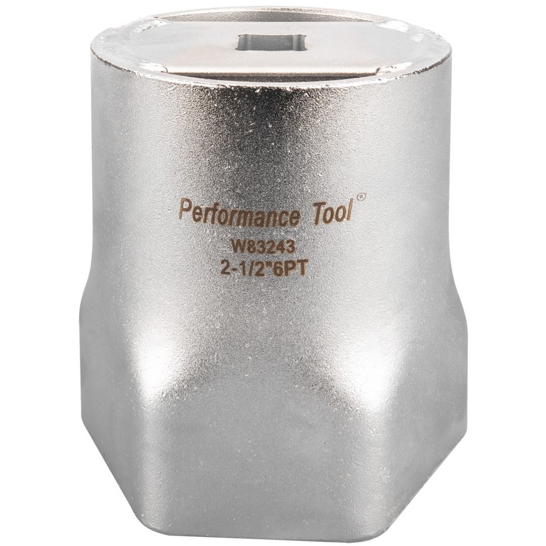 Performance Tool Socket, 1/2 Inch Drive, Standard, Wheel Bearing Hex Locknut Socket, 6 Point, Single – W83243
