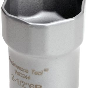 Performance Tool Socket, 1/2 Inch Drive, Standard, Wheel Bearing Round Locknut Socket, 6 Point, Single – W83244