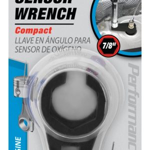 Performance Tool Socket, 3/8 Inch Drive, 7/8 Inch, Standard, Offset Oxygen Sensor Wrench, 6 Point, Alloy Steel, Single – W84008