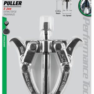Performance Tool Gear Puller, 4 Inch Jaw Spread, 2 Jaw, Chrome Plated, Alloy Steel – W84500
