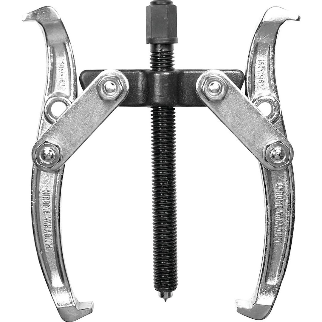 Performance Tool Gear Puller, 6 Inch Jaw Spread, 2 Jaw, Chrome Plated, Alloy Steel – W84501
