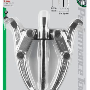Performance Tool Gear Puller, 6 Inch Jaw Spread, 2 Jaw, Chrome Plated, Alloy Steel – W84501