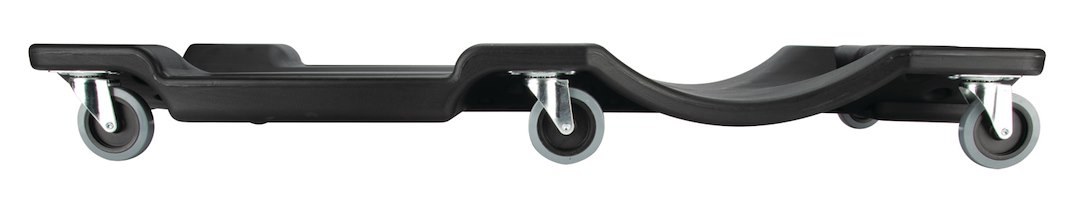 Performance Tool Creeper, Non Foldable, 40 Inch Length X 19 Inch Width X 4-1/4 Inch Height, Black, Plastic, 6 Casters – W85006