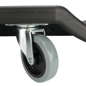 Performance Tool Creeper, Non Foldable, 40 Inch Length X 19 Inch Width X 4-1/4 Inch Height, Black, Plastic, 6 Casters – W85006