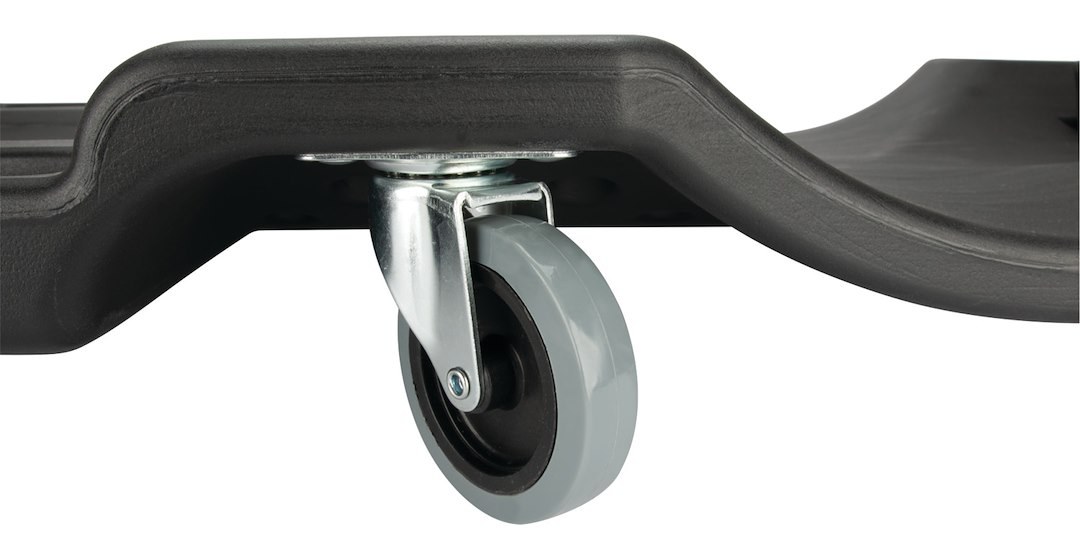Performance Tool Creeper, Non Foldable, 40 Inch Length X 19 Inch Width X 4-1/4 Inch Height, Black, Plastic, 6 Casters – W85006