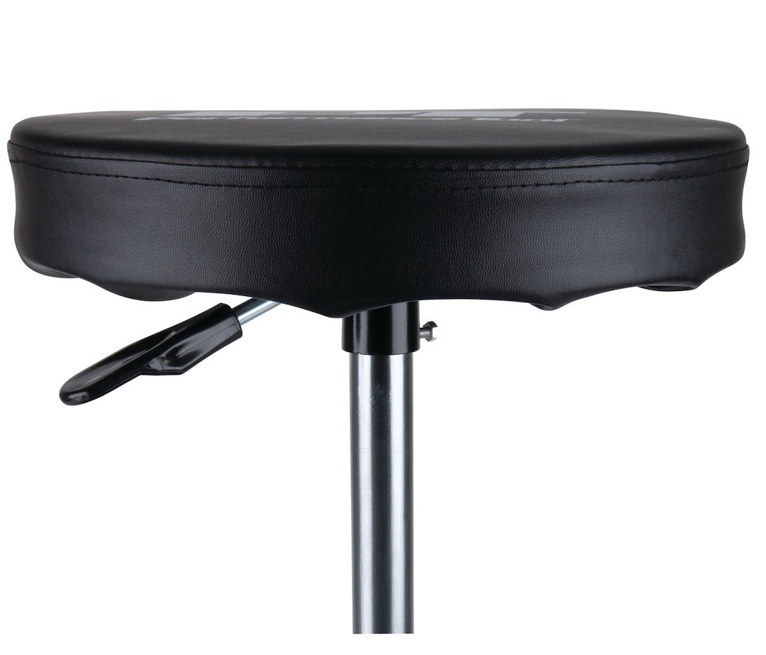 Performance Tool Stool, Round Black Seat, Swivel, 2-1/2 Inch Caster Attached Legs, Without Back, 20 Inch Maximum Height Adjustment – W85008
