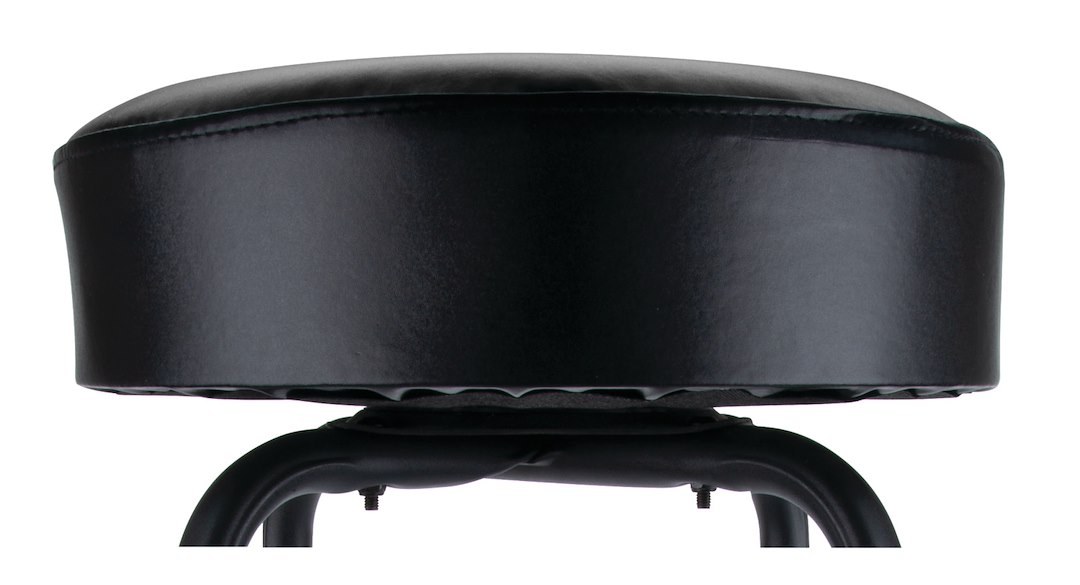 Performance Tool Stool, 14 Inch Round Vinyl Fully Padded Seat, Swivel, Chrome Plated Legs, Without Back – W85010