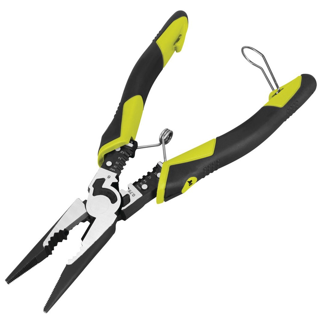 Performance Tool Pliers, Multifunctional Long Nose, 8-1/2 Inch Length, Non-Reversible, Without Automatic Return, Non-Slip Grip – W86507