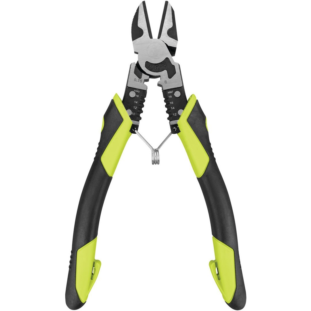 Performance Tool Pliers, Multifunctional Diagonal Nose, 7-12 Inch Length, Non-Reversible, Without Automatic Return, Non-Slip Grip – W86509
