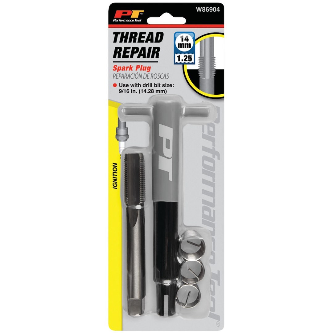 Performance Tool Thread Repair Kit, Use with Drill Bit Size 9/16 Inch, 4241 Hss M14-1.25 Unc Tap – W86904