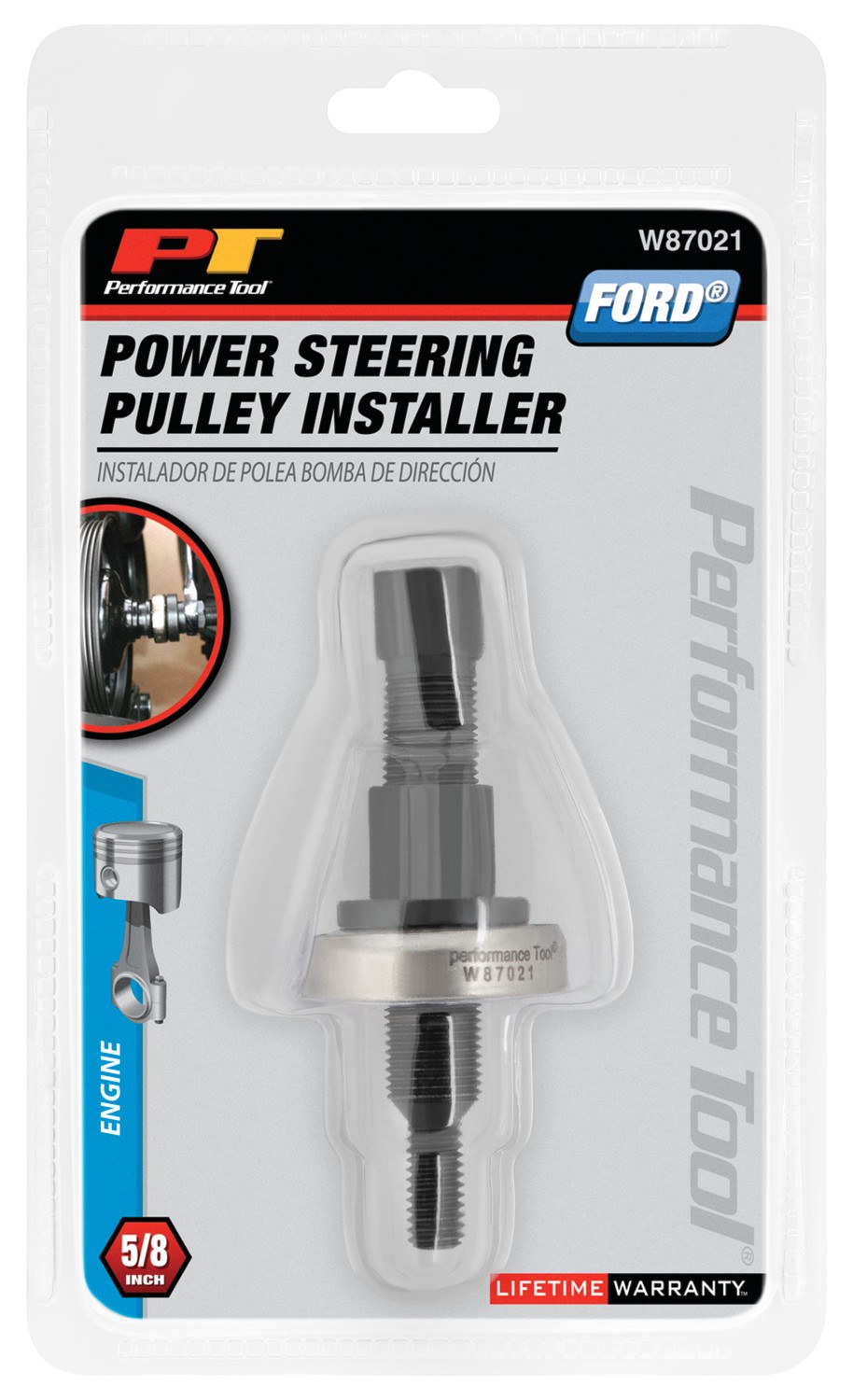 Performance Tool Pulley Removal/ Installation Tool, Use to Install Pulleys Without Damage to Pump by Exerting Force Only Through the Shaft – W87021