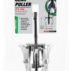 Performance Tool Gear Puller, 4-3/4 Inch Jaw Spread, 2/ 3 Jaw, Chrome Vanadium Steel, 3-1/4 Inch Reach – W87123