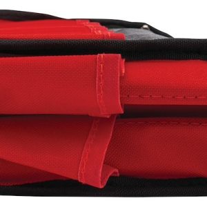 Performance Tool Tool Bag, Holds Hand Tools, Black/ Red, Polyester – W88976
